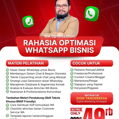 WA Optimization – RAHASIA OPTIMASI WHATSAPP BISNIS